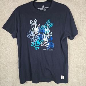 Psycho Bunny "Made for Mischief" Graphic Tee. Size M (5). 100% Cotton.  Ret. $65